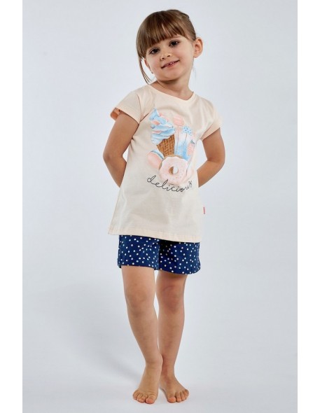 Piżama dla dziewczynek krótka Cornette Delicious 787/99 
