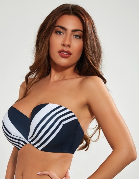 Bra bathing strapless padded Krisline Blue Mare mhm