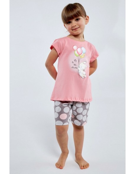 Piżama dla dziewczynek krótka Cornette Balloons 787/101 