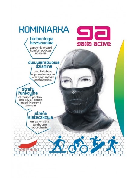 Balaclava narciarska thermoactive seamless Gatta Thermo Basic 47072S