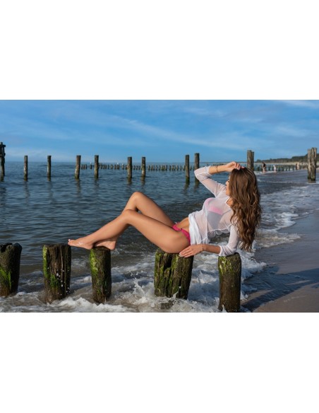 Tunic plażowa white Livia Corsetti July Morning lc 90003