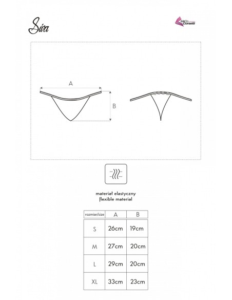 Siva stringi białe, Livia Corsetti lc 6065 
