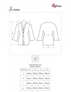 Sorana szlafrok damski krótki różowy, Livia Corsetti lc... 2