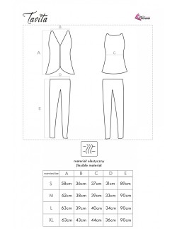 Tavita piżama damska, Livia Corsetti lc 90042  2