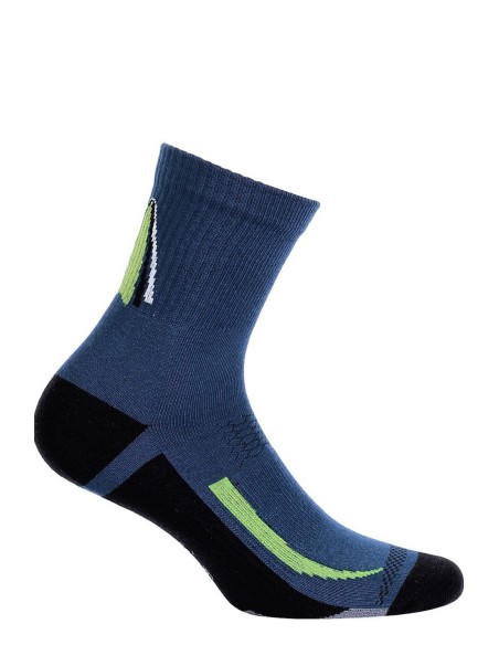 Skarpetki młodzieżowe męskie frotte wzorowane krótkie ag+, Wola