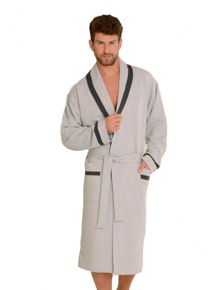 Bruno bathrobe male with collar m-2xl, De Lafense 564