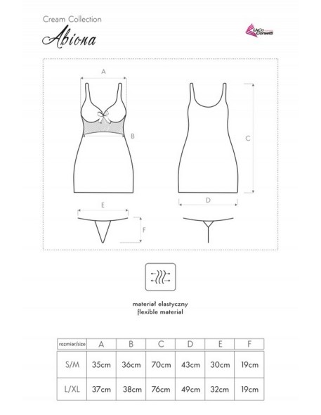 Abiona koszulka nocna ze stringami, Livia...