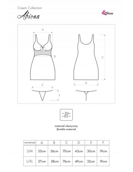 Abiona koszulka nocna ze stringami, Livia Corsetti lc 90212 