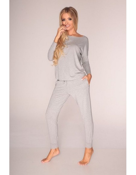 Paula komplet bluzka i spodnie s-2xl, De Lafense 555