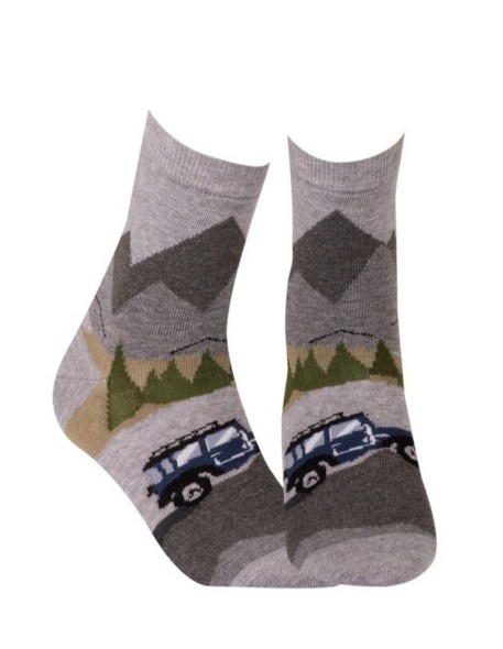 Socks for boys patterned 6-11 lat, Wola