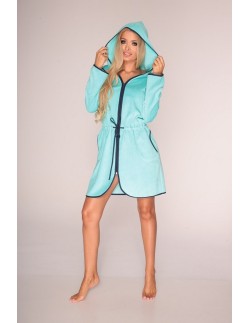 Desiree bathrobe ladies' with hood na zipper s-2xl, De...