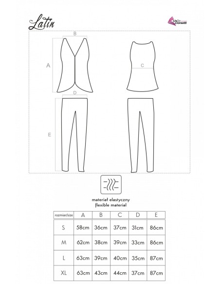 Latin pajamas women's beige, Livia Corsetti lc 90098