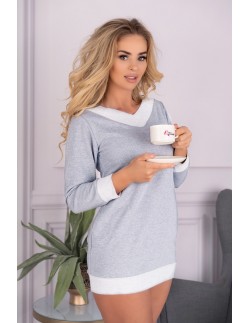 Maristela t-shirt with long sleeve grey, Livia Corsetti...
