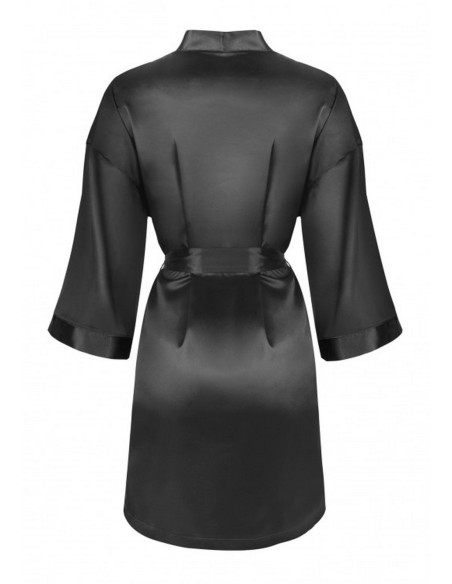 Dorettela szlafrok damski satynowy czarny, Livia Corsetti lc 90394 