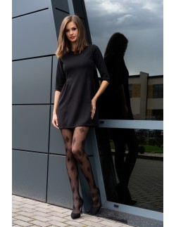 Kayceen dress women's mini with 3/4 sleeve black,... 2