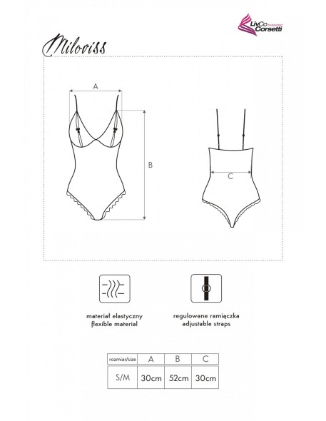 Miloviss komplet body + szlafrok różowy, Livia...