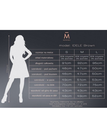 Idele dress women's wiązanaw pasie sleeves 3/4,...