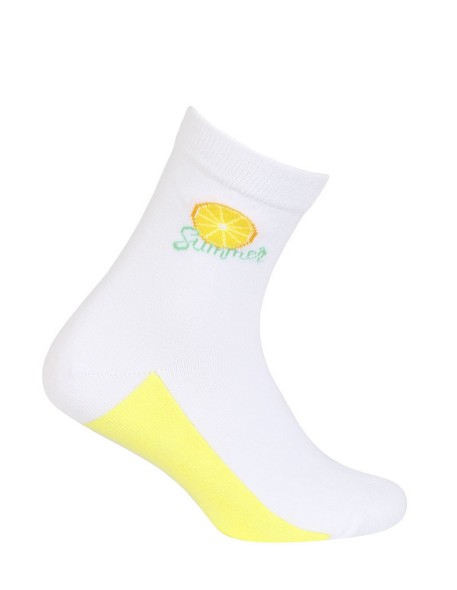 Skarpetki dziewczęce wzorowane 11-15 lat, Wola