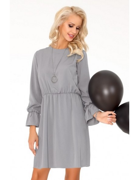 Aniali dress women's with long sleeve grey, Merribel 85306
