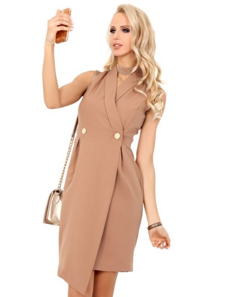 Matemia sukienka damska kopertowa bez rękawów...