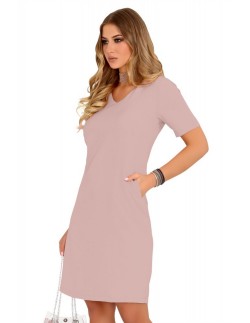 Minar dress women's with short sleeve powdery, Merribel...