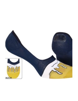 Mokasynka skarpetki męskie wzorowane silikon, Wola 2