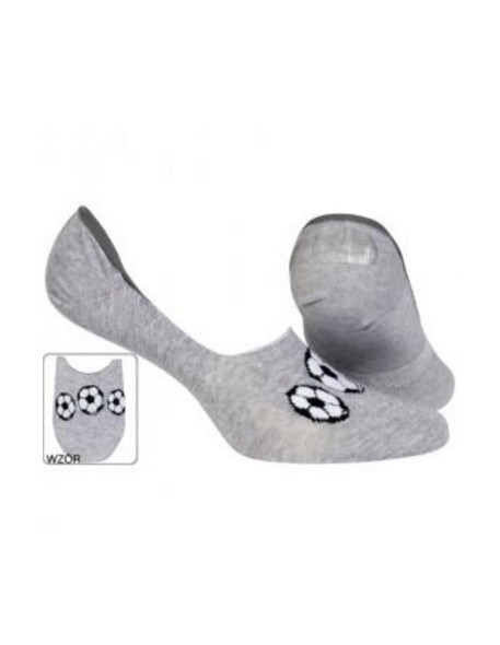 Mokasynka skarpetki męskie wzorowane silikon, Wola