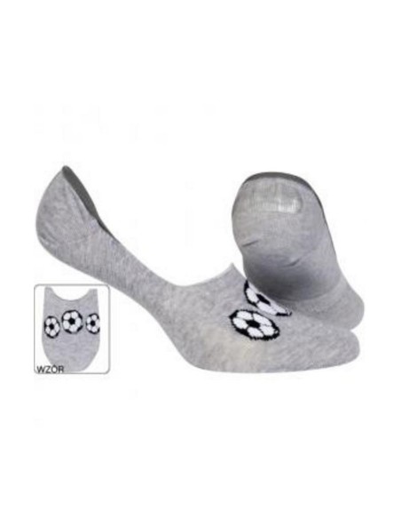 Mokasynka skarpetki męskie wzorowane silikon, Wola