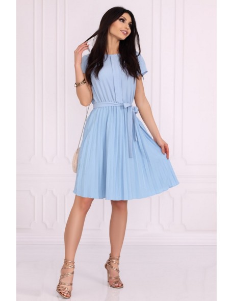 Medesia dress women's midi wiązana in waist...