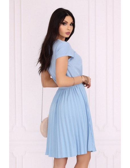 Medesia dress women's midi wiązana in waist...