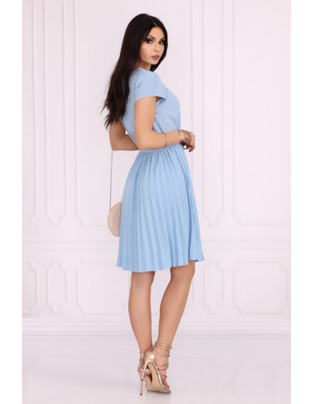 Medesia dress women's midi wiązana in waist...