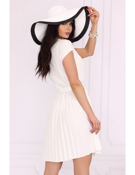 Medesia dress women's midi wiązana in waist...