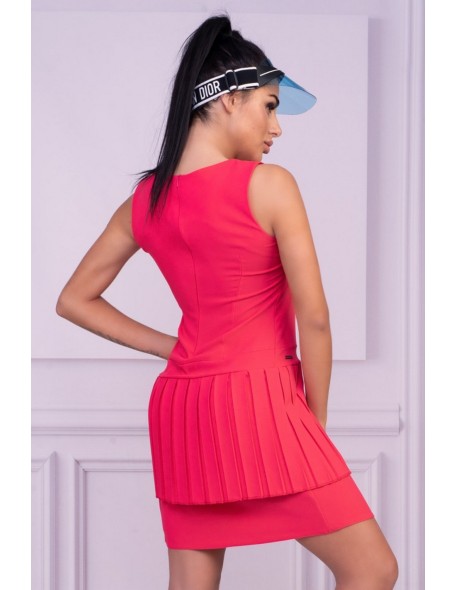 Nevre sukienka damska bez rękawów malinowa...