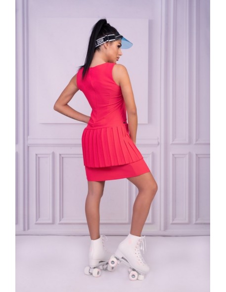 Nevre sukienka damska bez rękawów malinowa...