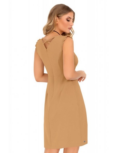 Kerrien sukienka damska bez rękawów camel,...
