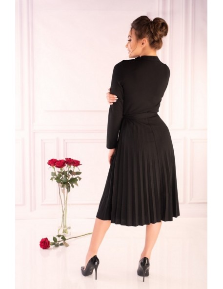 Hamien dress women's long sleeves pleated...