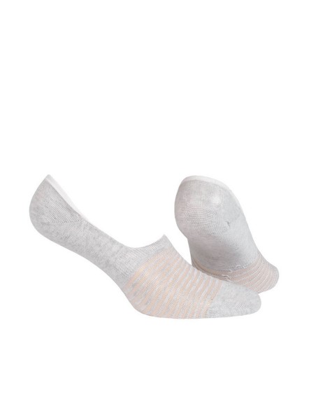 Mokasynka skarpetki damskie wzorowane z poliamidem bright silikon, Wola