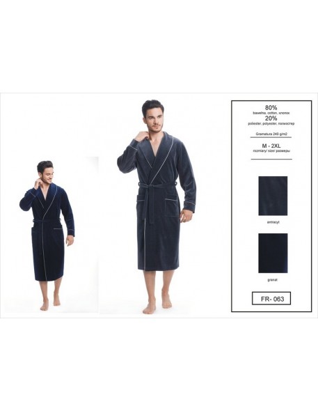 Bathrobe male long Dorota FR-063