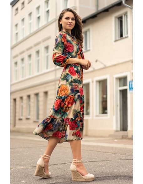 Mionate dress women's long with long sleeve,...