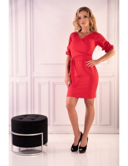 Meriennal dress women's mini with short sleeve red, Merribel 2