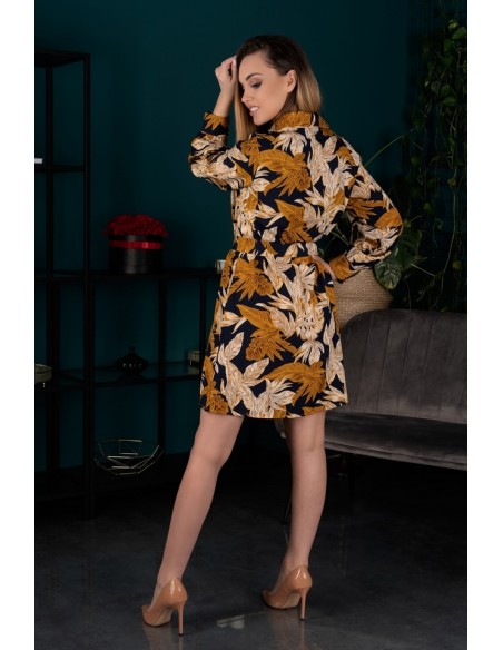 Crisan dress women's shirt black with patterns, Merribel