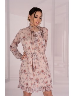 Mistinam dress women's with flowers with long sleeve,...