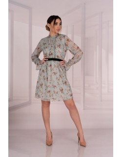 Sharmanina dress women's with flowers with long sleeve,...