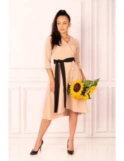 Miramen dress women's midi with 3/4 sleeve camel, Merribel 2