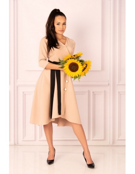 Miramen dress women's midi with 3/4 sleeve...