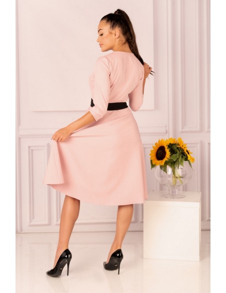 Miramen dress women's midi with 3/4 sleeve powdery, Merribel