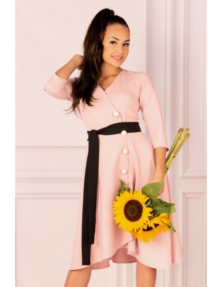 Miramen dress women's midi with 3/4 sleeve powdery, Merribel