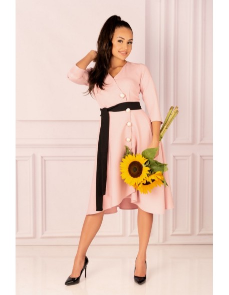 Miramen sukienka damska midi z rękawem 3/4...