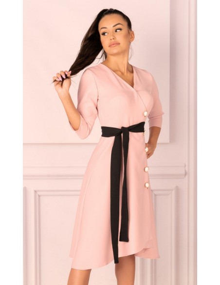 Miramen dress women's midi with 3/4 sleeve powdery, Merribel