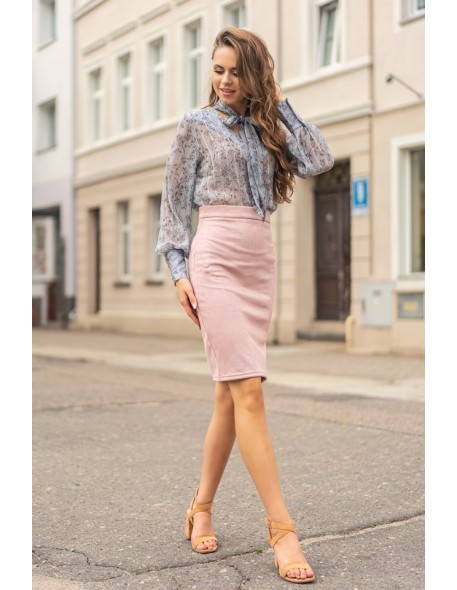 Nadriela bluzka damska z długim rękawem szara,...